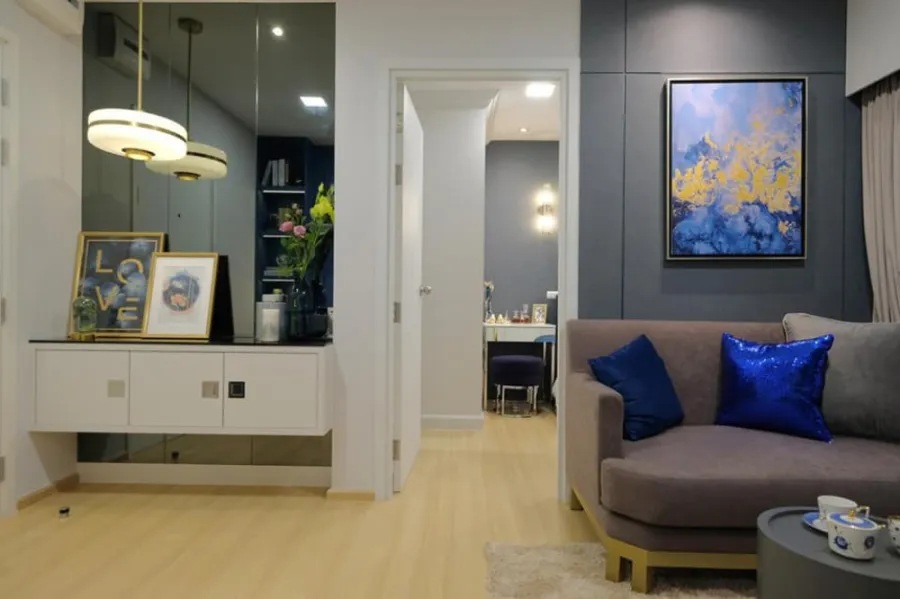 wow very beautiful room for sale Plum Condo Chaengwattana Station 2 bedrooms 2 bathrooms Cool built-in furniture Book now