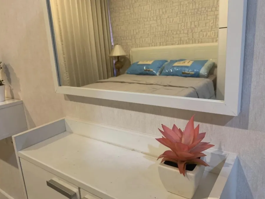 The Cube Plus Chaengwattana is well wallpapered. Partition room, fully furnished, urgent, don't miss it