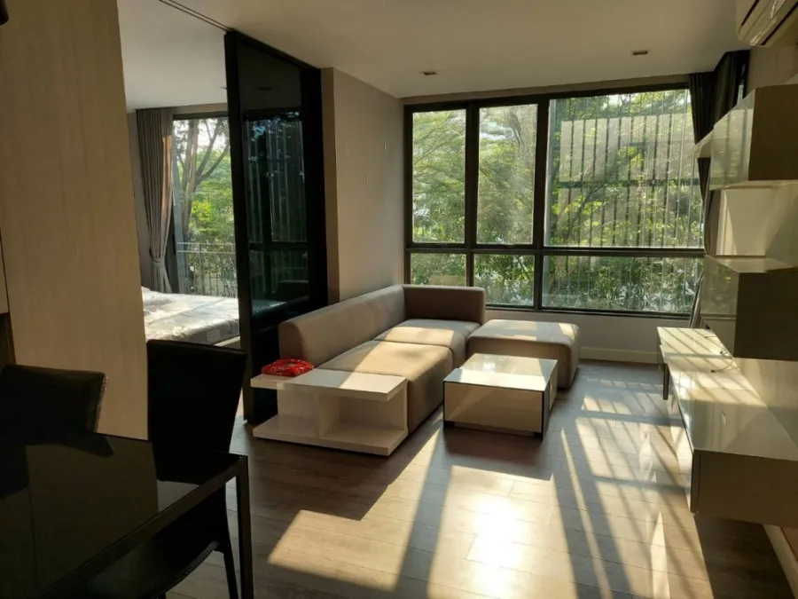 Condo for rent, The Room Sukhumvit 40, garden view, full of electrical appliances, book now!!