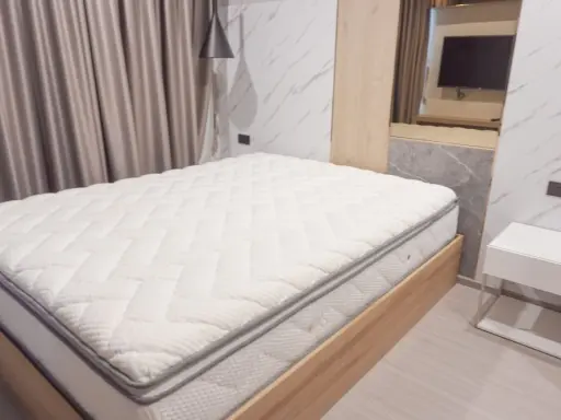 Condo for rent, Life Ladprao, 2 bedrooms, 1 bathroom, stone pattern wall Plus you get a beautiful city view. This price is very worthwhile. Urgent.