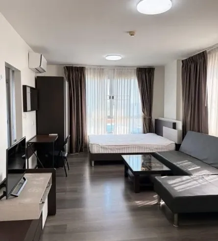 For rent: Dcondo Campus Resort Bangna, 5th floor, corner unit, fully furnished. Book now!