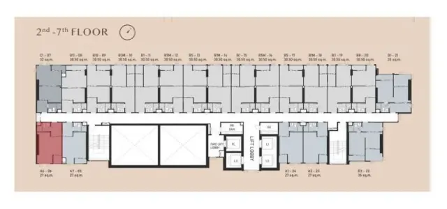 ขายดาวน์ แอสปาย อ่อนนุช สเตชั่น Layout จาก AP ห้องกว้าง + ครัวปิด ขนาด 27 ตรม. รีบจองให้ไวเลย images