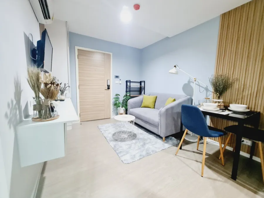 Sale/Rent Condo Pause Sukhumvit 107, new renovated room, beautiful room, fully furnished, ready to move in, near BTS, don't wait.