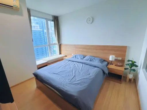 For rent: Rhythm Sukhumvit 50, 1 bedroom, 1 bathroom, decorated in a minimalist style, beautiful view from a high floor, reserve now!
