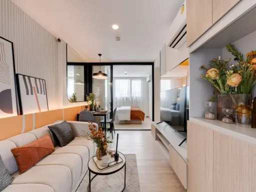 Selling down payment for The Origin Sukhumvit - Praksa, 28th floor, good location, complete common area, interested, reserve now.