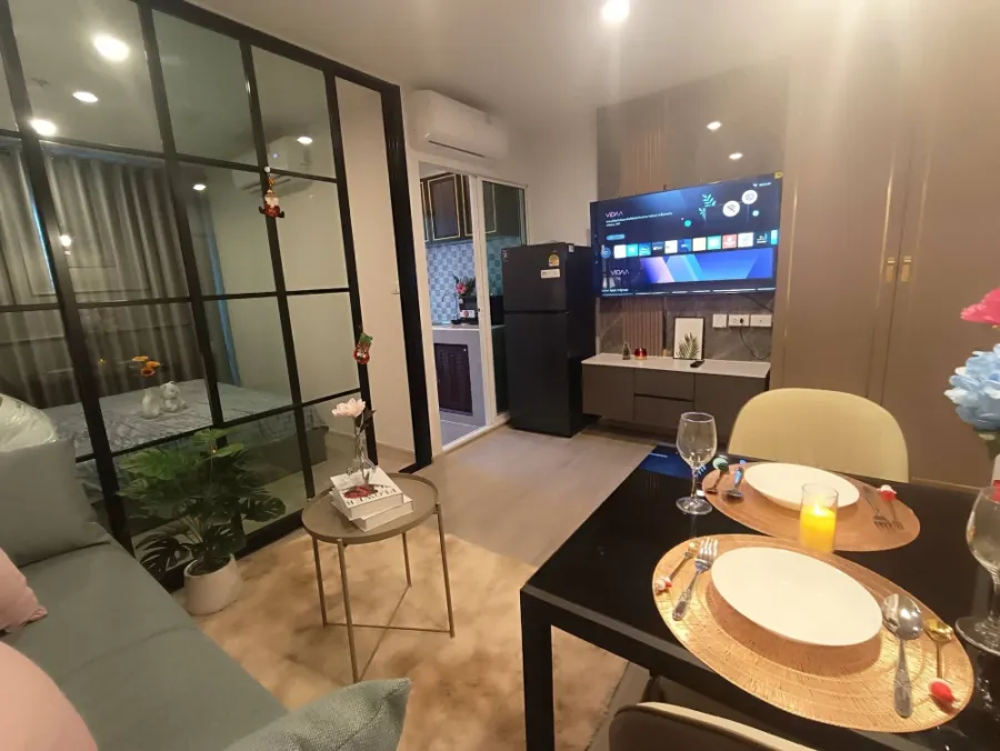ให้เช่า Regent home Bangna ห้อง 22 สูงมากๆ เครื่องใช้ไฟฟ้าครบ มีเครื่องซักผ้า ไม่ควรพลาด