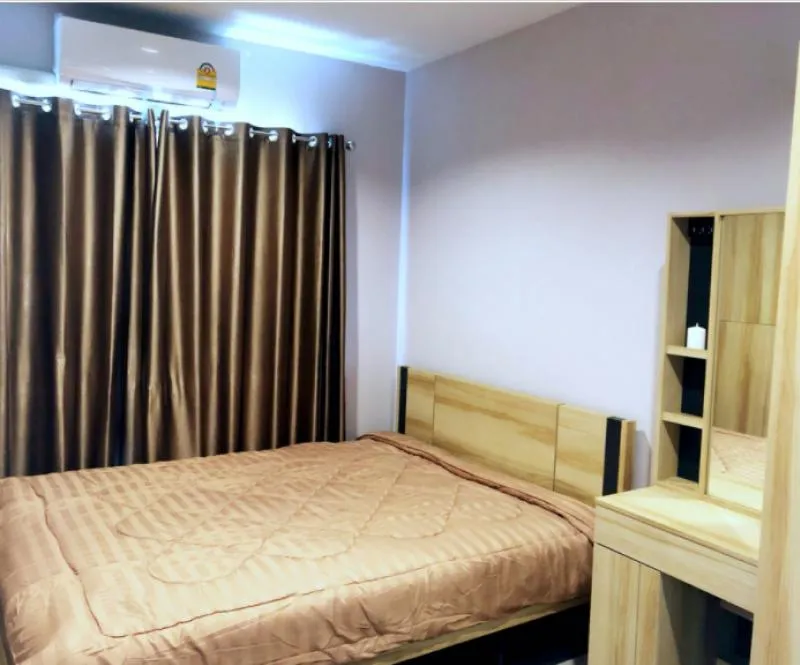เช่าเลย Plum Condo รามคำแหง สเตชั่น เฟอร์นิเจอร์ SB Design Square ครบทุกชิ้น พร้อมฟูกนอนสปริง ด่วนๆๆ