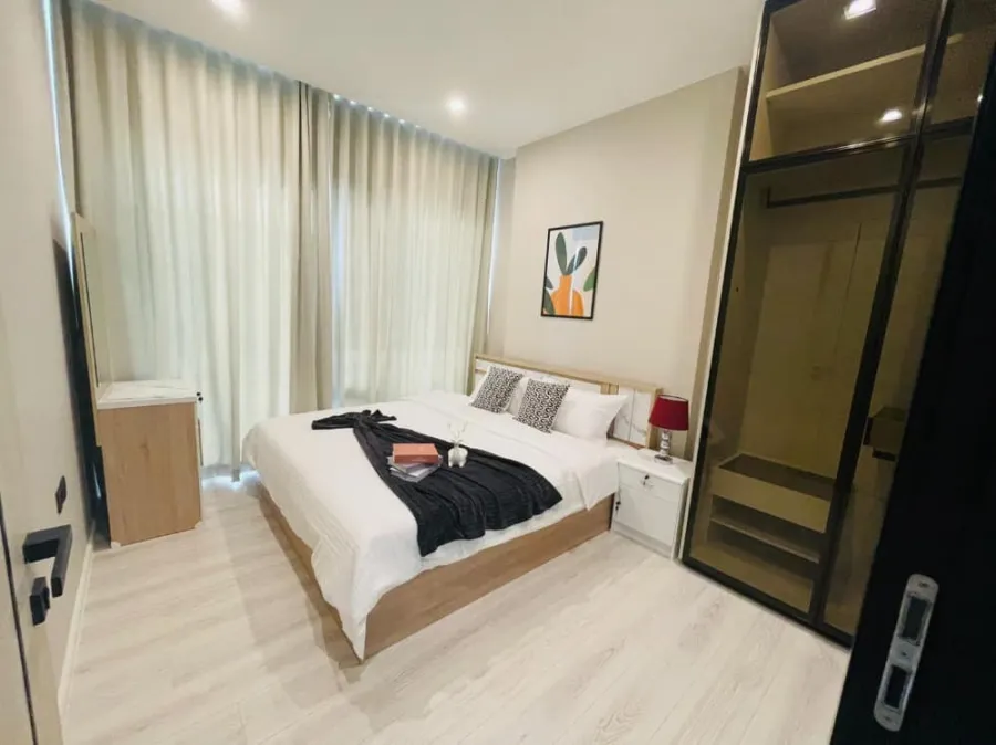 ให้เช่า คอนโด The Room พญาไท ชั้นสูง วิวเมือง ห้องตกแต่งครบครัน มาแต่ตัวเข้าอยู่ได้เลยจ้า