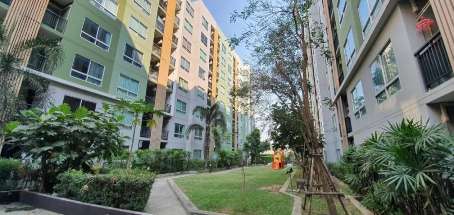 For rent, V Condo Ladkrabang, special price, garden view, do not miss
