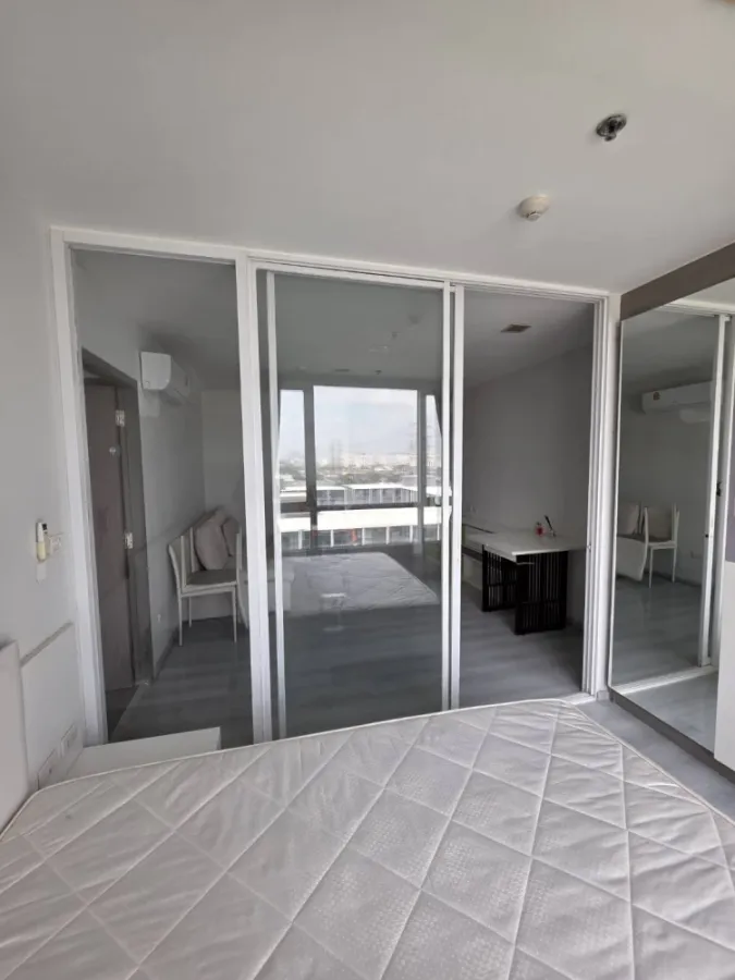 Condo for rent, Greenne Chaengwattana, 1 bedroom, 33 sq.m., north, not hot, canal view, ready to move in.