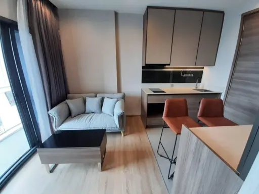 For rent, The line phahon pradipat, nicely decorated, high view, not blocked, just bring your bags in.