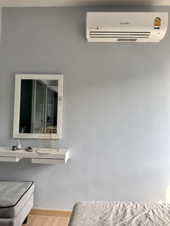 For rent: The Kith Lam Luk Ka Khlong 2 (Phase 2), 6th floor, complete with furniture and electrical appliances. Book now.