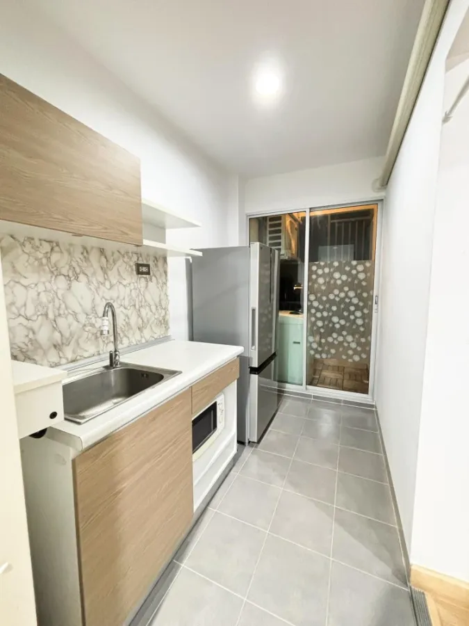 Condo for rent, The Kith Lite Bangkadi, 7th floor, very good view, quiet, fully decorated. I'm in now.