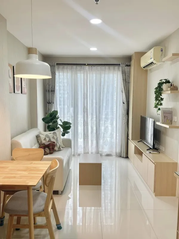 For rent/sale Fhe mark ratchada -airport link ตกแต่งน่าอยู่ โทนขาวละมุนตา ราคาละมุนใจ รีบย้ายด่วนๆ