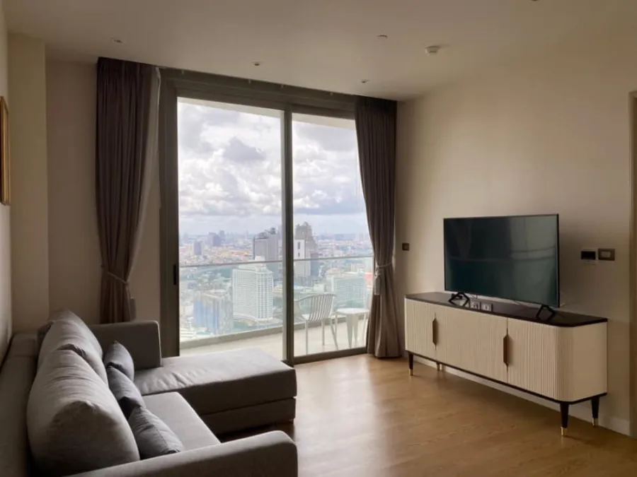 Condo for rent, Magnolias Waterfront Residences (Icon Siam), high floor, beautiful river view, don't miss it.