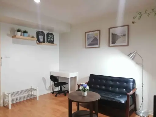For rent: Lumpini Ville Sukhumvit 77, 8th floor, Building 1, roadside, north facing, open view, fully furnished, just bring your bags and move in.