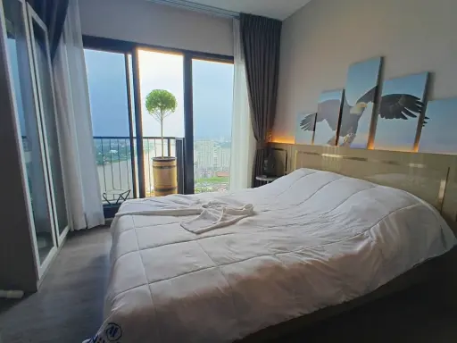 ให้เช่า The Politan Aqua ห้องชั้นสูง เฟอร์พร้อม จองเลย ห้องกว้างอยู่สบาย จองเลย