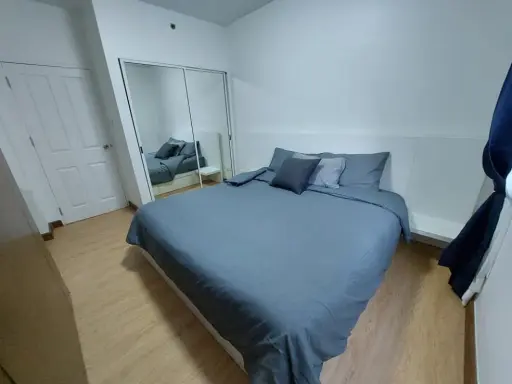 For rent A space Asoke-Ratchada, beautiful room, beautiful decoration, unique, built-in furniture don't miss a lot