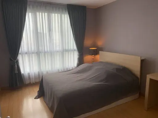 Condo for rent Life at Ratchada-Sutthisan. The room is on the 22nd floor, good view, window facing south, no sunlight, don't miss it!!