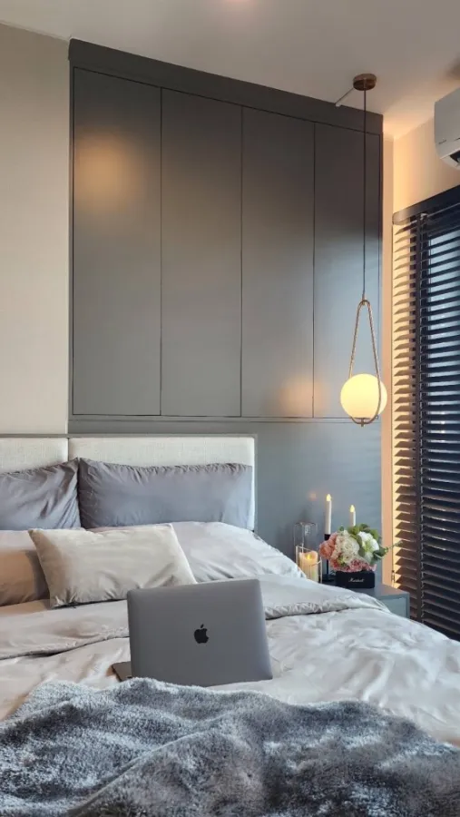 For rent/sale Condo IDEO Ratchada-Sutthisan, 21st floor, room facing north, room is a single corridor, very private, buy now.