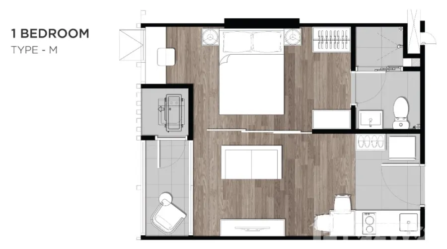 For sale IKON Sukhumvit 77. Spacious and comfortable unit with full furnishings and amenities. Book now!