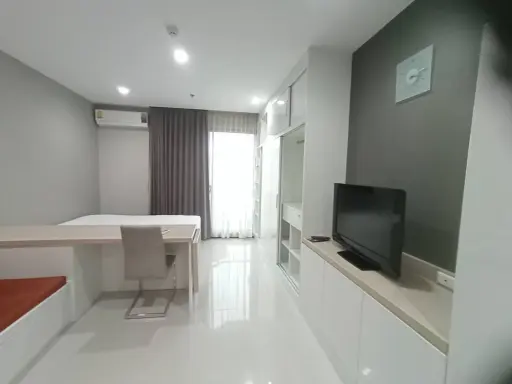 Condo for rent, Supalai Premier at Asoke, south side, high floor, beautiful view, fully furnished, ready to move in.