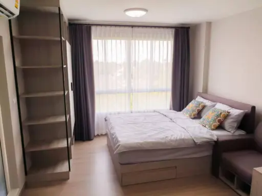 For rent, D Condo Campus Kamphaeng Saen, opposite Kasetsart University Kamphaeng Saen, like this, you need to reserve !!