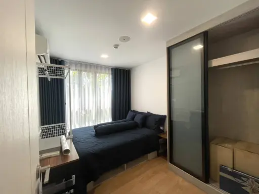 ให้เช่า Atmoz Kanaal Rangsit 1 ห้องนอน 1 ห้องน้ำ มาพร้อมเฟอร์นิเจอร์และเครื่องใช้ไฟฟ้าครบครัน จองด่วน