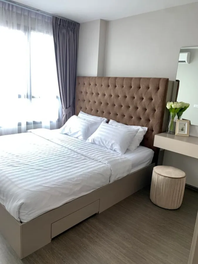 Condo for rent, Ideo Sukhumvit 93, high floor, city view, unblocked view, fully furnished, complete electrical appliances