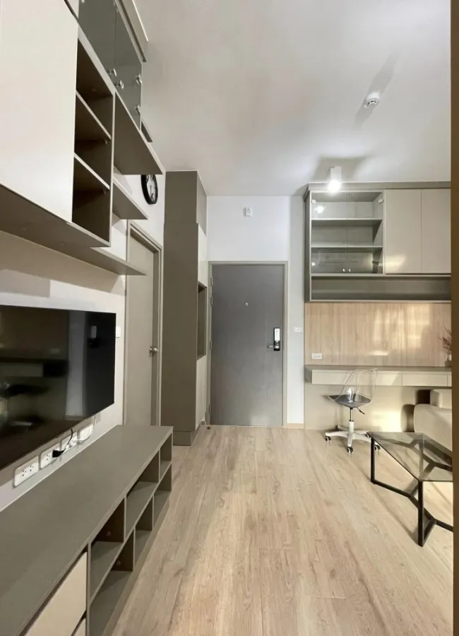 Condo for rent Ideo Rama9-Asoke, fully decorated room, fully built-in, high view, book now, don't miss it.