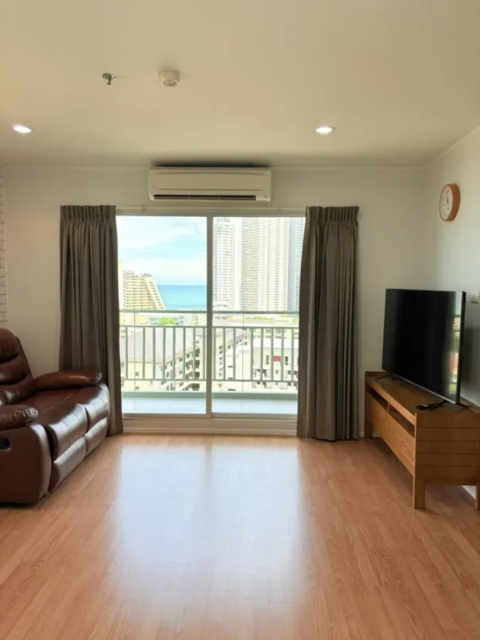 ให้เช่า Lumpini Ville Naklua - Wongamat ชั้น 12 | ห้องมุม | วิวทะเล | 42 ตร.ม. ตกแต่งครบครัน