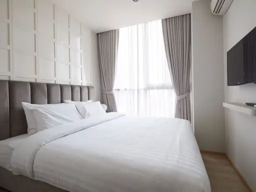 For sale or rent: Noble Revolve Ratchada, decorated room, ready to move in. Fully furnished You can move in with just one bag.