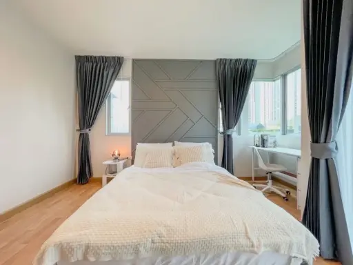ขายและให้เช่า คอนโดห้องใหญ่ 2 นอน 61 ตร.ม. ชั้น 5 ตึก A ทำเลรัชดา-ห้วยขวาง | ✨ Supalai City Resort Ratchada-Huaykwang images