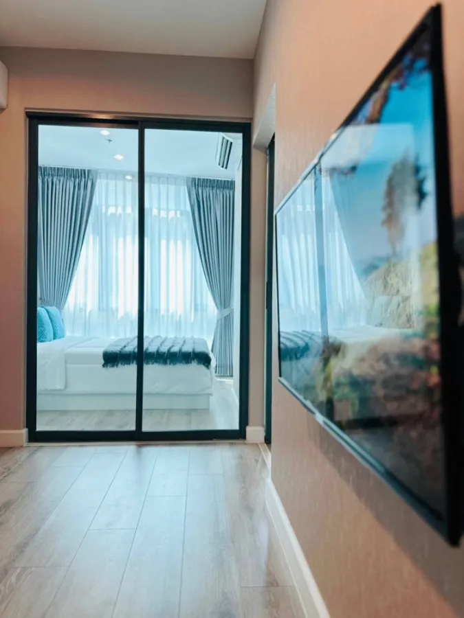 For rent, Metro Sky Prachachuen, ready to move in, fully furnished, electrical appliances affordable price Don't miss it.