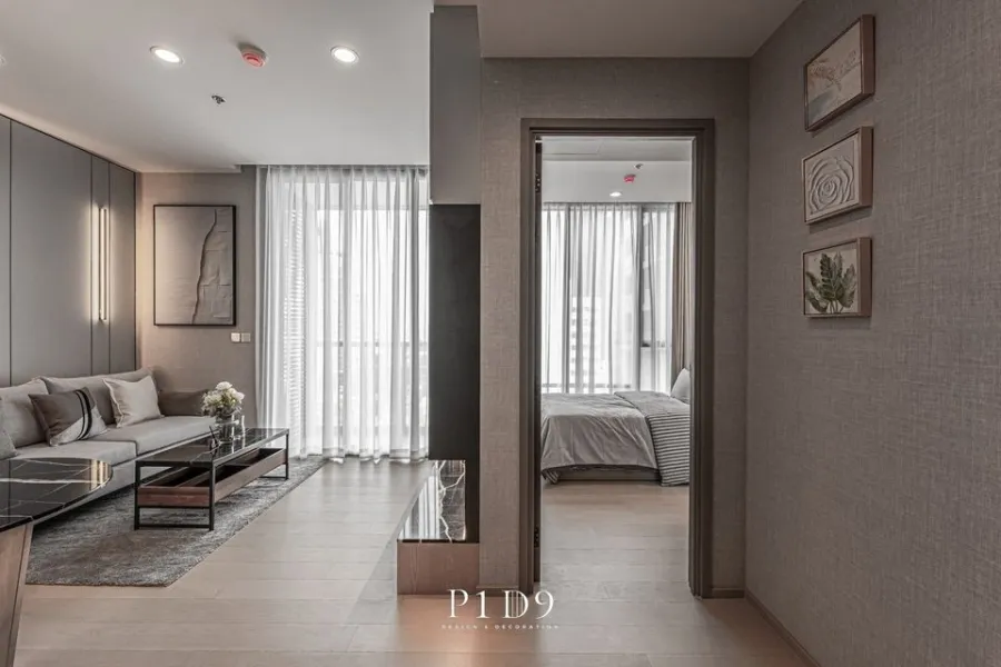 For rent: The Extra Phaya Thai - Rang Nam, beautifully decorated with built-in gray tones, good quality furniture, don't miss it.