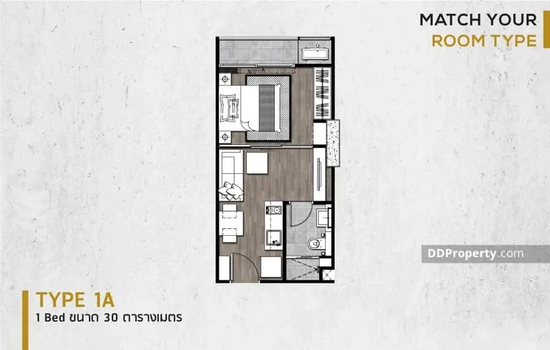 ขาย The Matt Sathorn-Thapra ชั้น 7 มาพร้อมเฟอร์และเครื่องใช้ไฟฟ้าครบ จองเลย ด่วนๆ