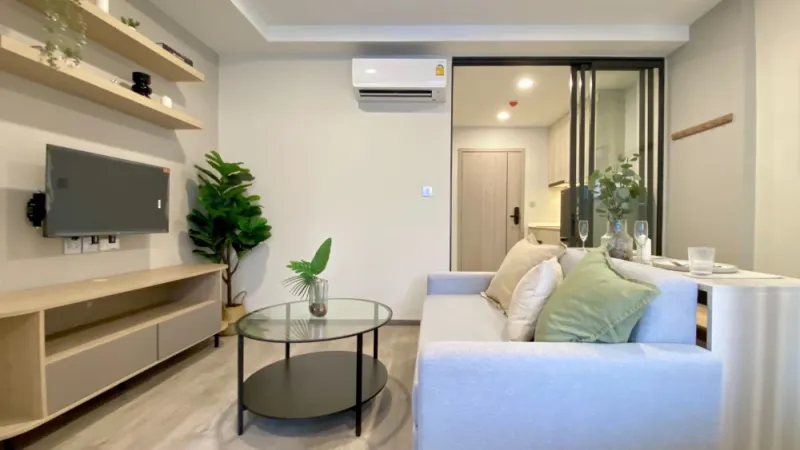 ให้เช่า Salaya One Residence ห้องแต่งน่าอยู่ ชั้น 2 วิวสวนและสระ ห้องไม่ร้อน มาจองเลยจ้า