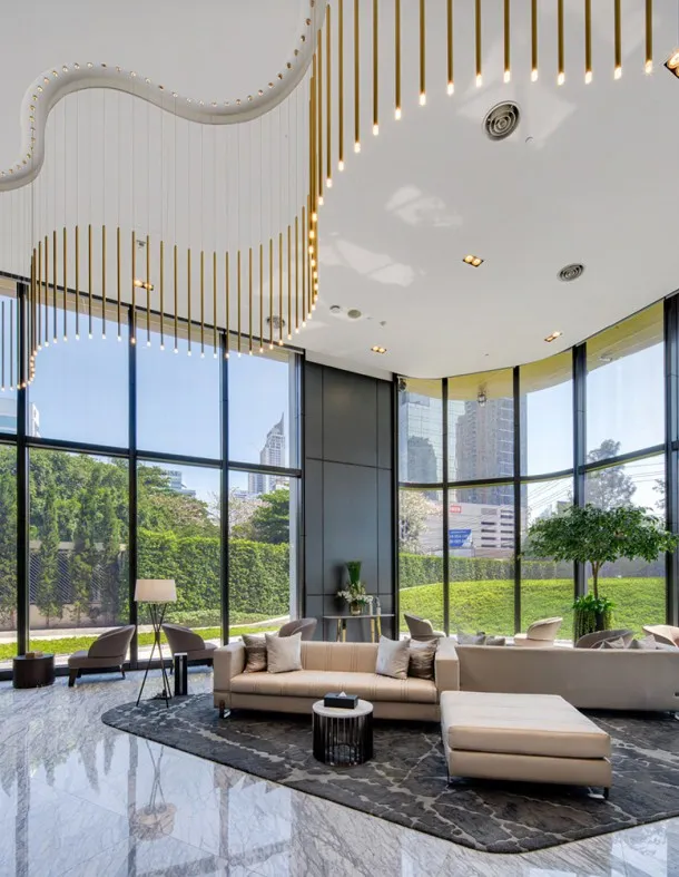 ให้เช่า The Esse At Singha Complex ห้องไซส์ใหญ่ พื้นที่เยอะมาก มีเฟอร์นิเจอร์ครบครันพร้อมเข้าอยู่