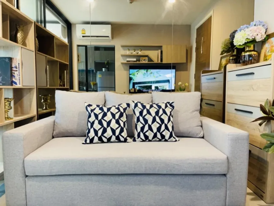Urgent sale!! Condo The Niche Mono Sukhumvit 50, 6th floor, Building B, beautiful room, decorated in Modern luxury style, don't miss it!!