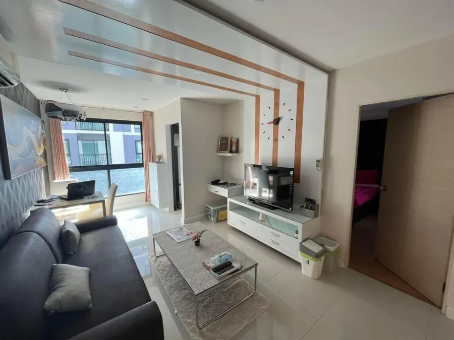 Sell, rent, Metro Sky Ratchada, corner room, nice wallpaper Complete electrical appliances Hurry up to reserve before it's gone.