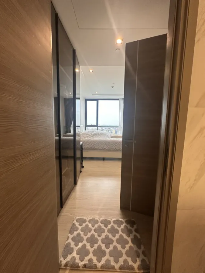 Condo for rent: The Room Sukhumvit 38, beautiful room, 15th floor, central garden floor, next to the garden, view of the garden and Chao Phraya River,