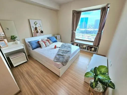 Condo for sale, Fuse Mobius Ramkhamhaeng, 17th floor, clear view, airy, beautiful decorated room, very inviting, hurry to book now. images