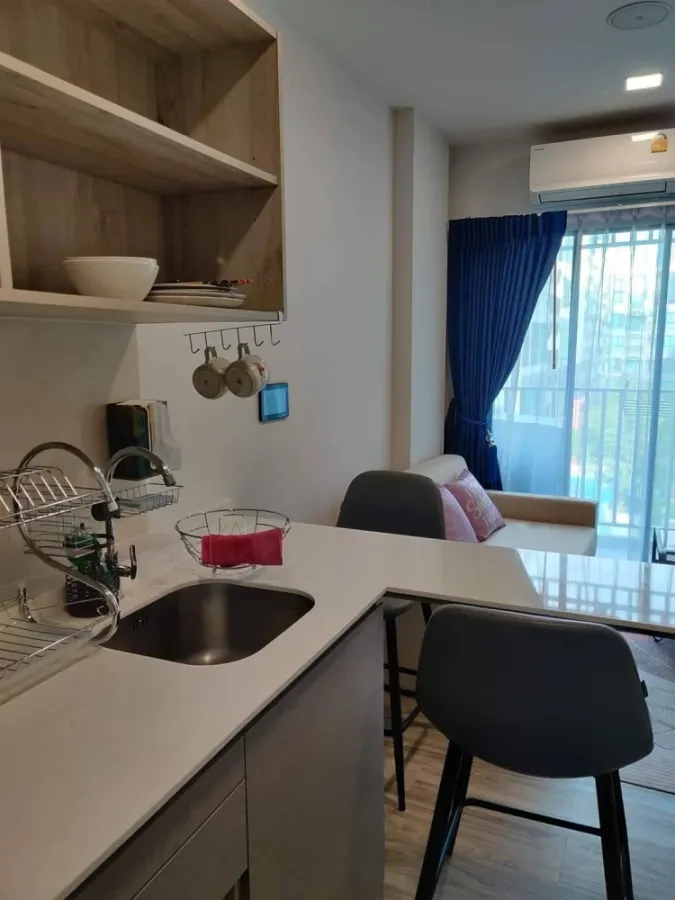 For rent, Kave Salaya, 5th floor, swimming pool view, fully furnished, book now, don't miss out.