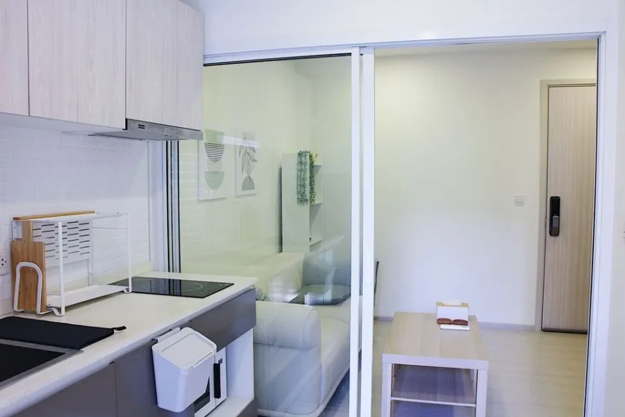 ให้เช่า เดอะทรี สุขุมวิท 64 ห้องครัว built-in อย่างดี ห้องสว่างสะอาด น่าอยู่ขนาดนี้ต้องจองแล้ว