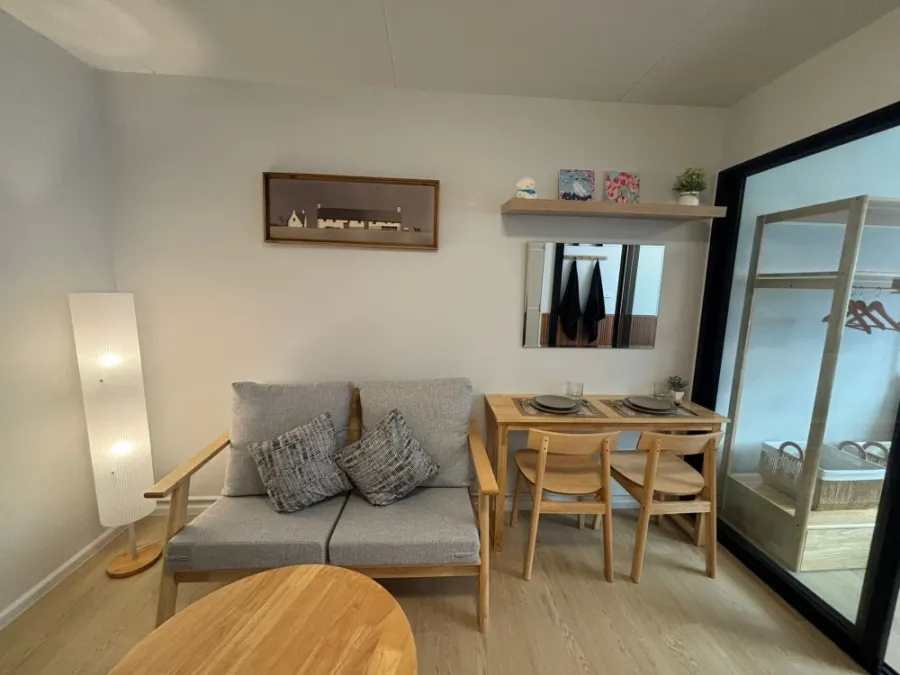 For sale: Mori Condominium, Muang Thong Thani, 4th floor room, swimming pool view, fully decorated, minimalist style, this comfortable place to live,