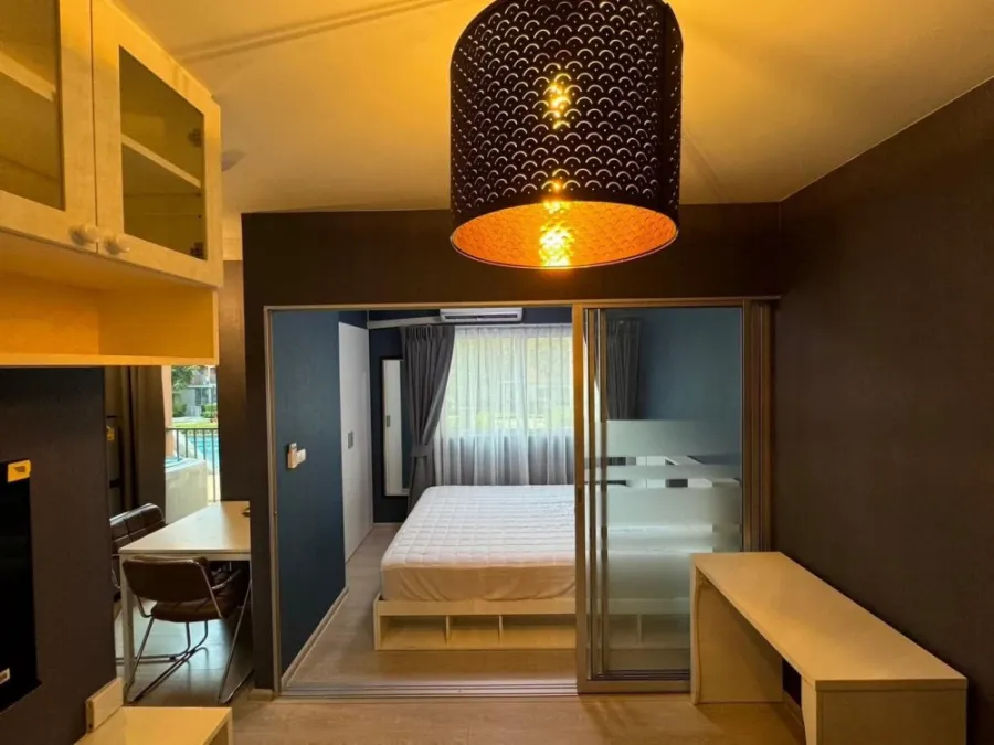 ให้เช่า Plum Condo Park Rangsit ชั้น 2 วิวสระ ห้องสวย แต่งครบ พร้อมอยู่ จองเลย