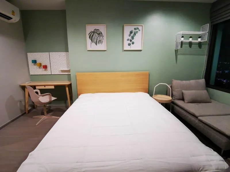 For rent Life Ladprao, new room, unpack the box. Built-in full Nice view, not blocked Carry your bag and you're ready to go!