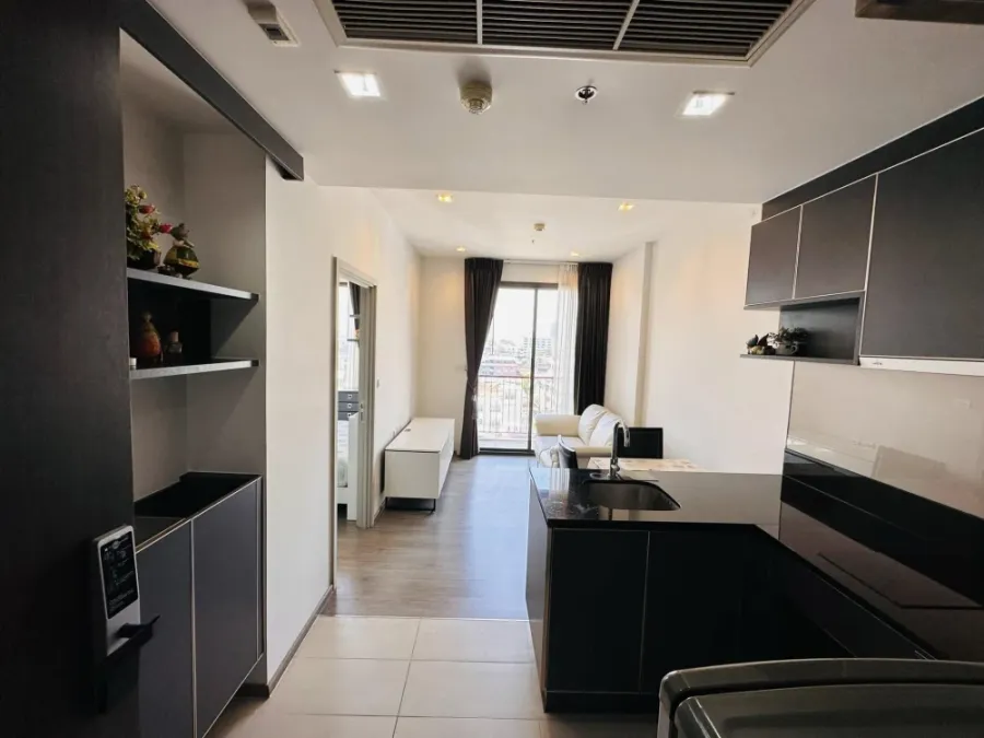 Condo for rent, Nine by Sansiri, nice room, furnished, complete with electrical appliances. Complete convenience here. Book now.