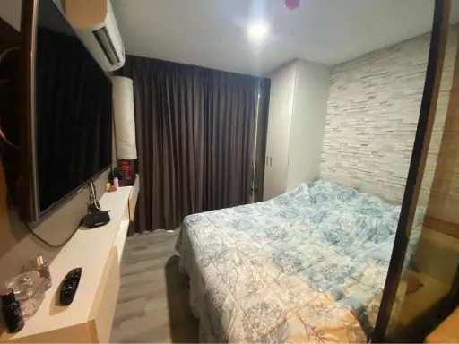 Condo for sale: Pause Sukhumvit 115, fully decorated, fully wallpapered, ready to move in with just your bags.