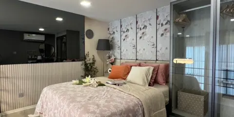ให้เช่า โมดิซ ลอนซ์ รังสิต ชั้น 32 แบบ 1 Bedroom Vertical suite แต่งครบ น่าอยู่ จองเลย ด่วนๆ